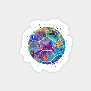 Soccer Ball Colorful Watercolor Sticker